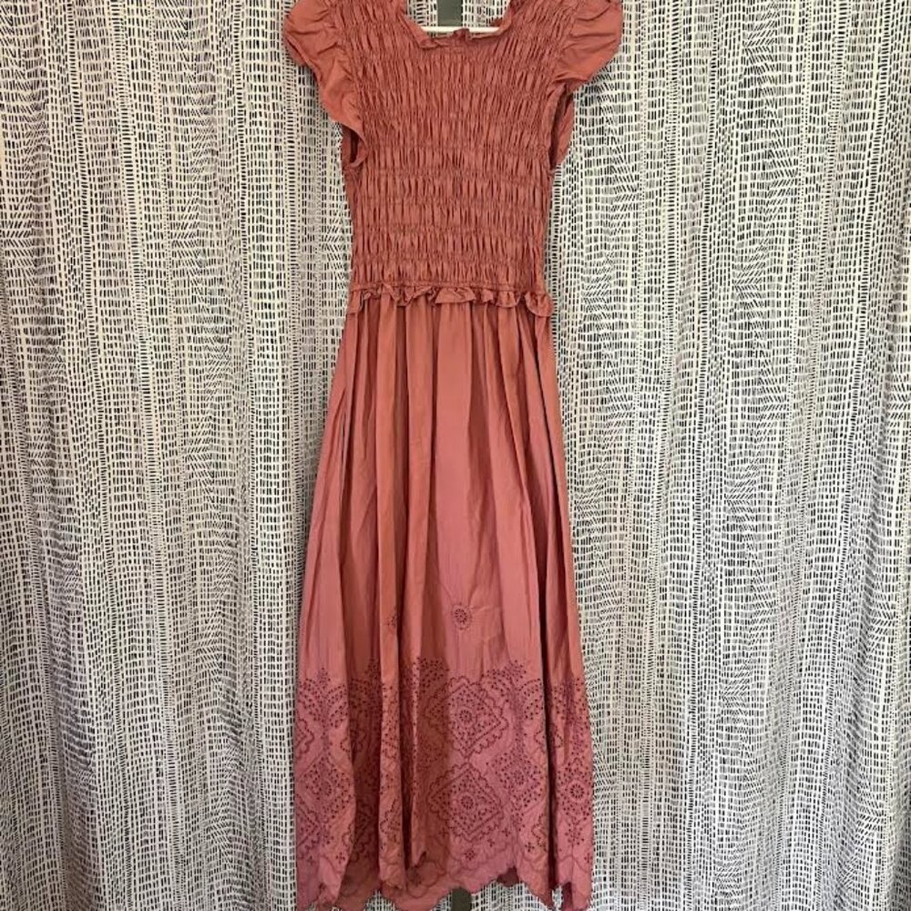 Moon River Pink Maxi Dress size M
